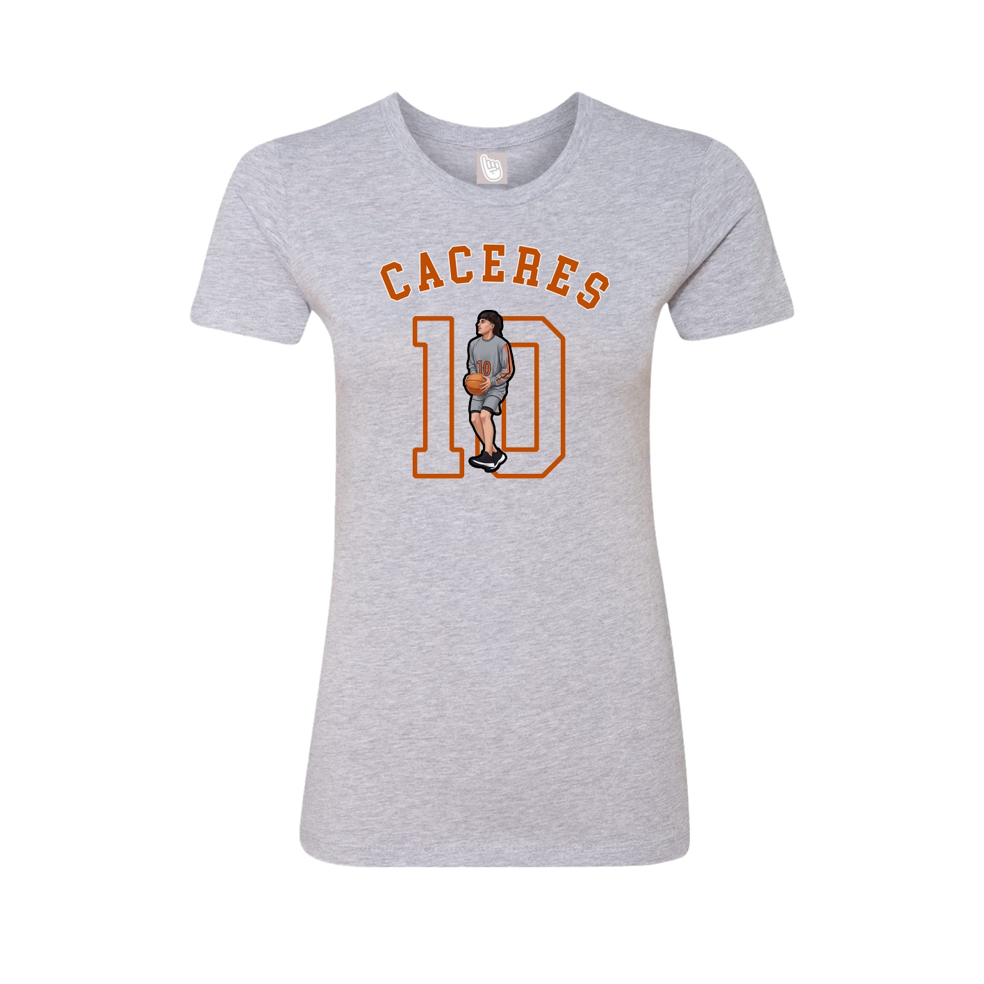 Fitted Women's Tee — Shirsey Arch in Grey