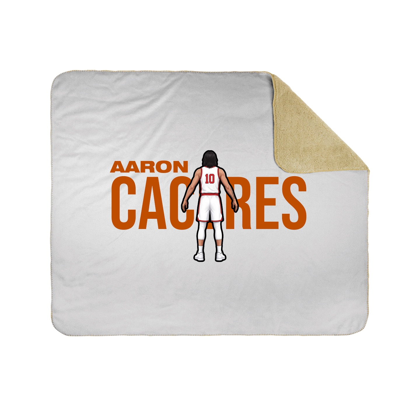 Throw Blanket — Player Name in White