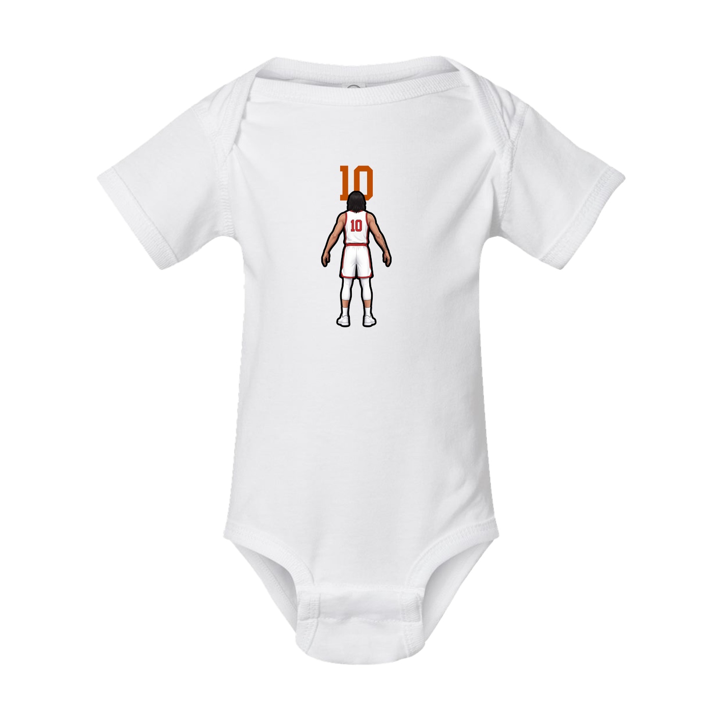 Baby Onesie — Number Top in White