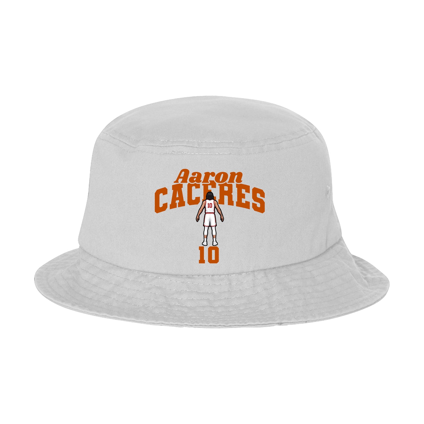 Bucket Cap — Signature Arch in White