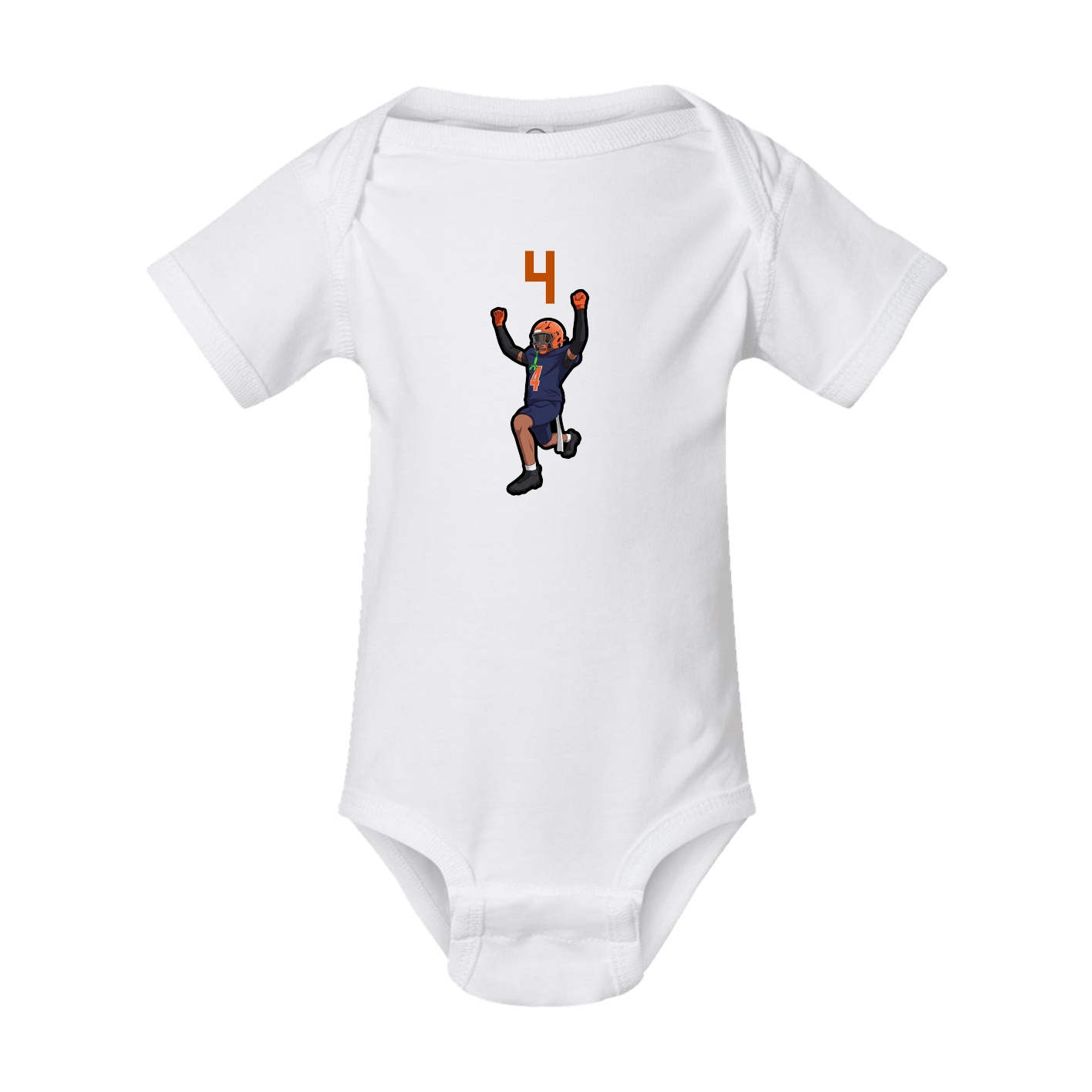 Baby Onesie — Number Top in White