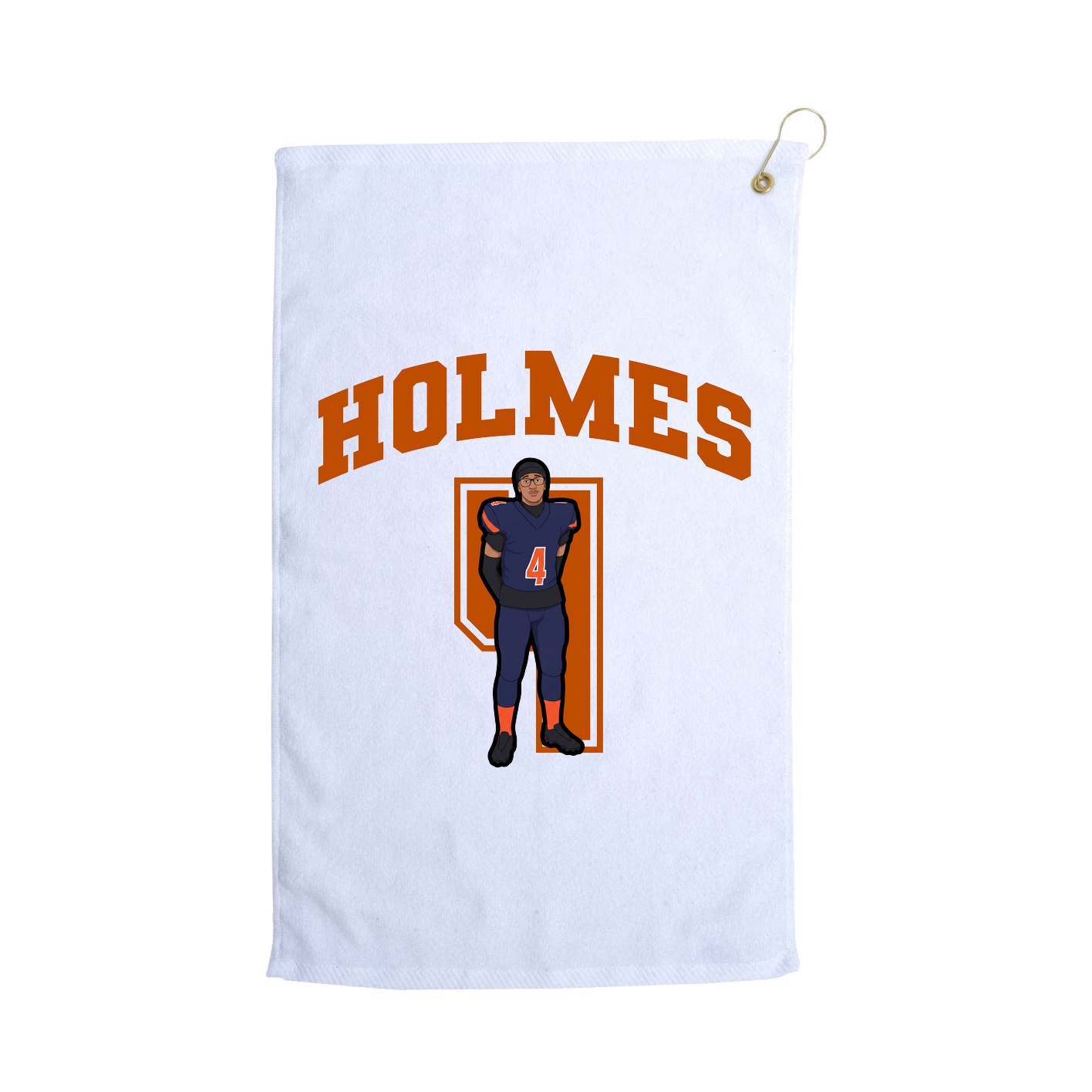 Golf Towel — Number in White