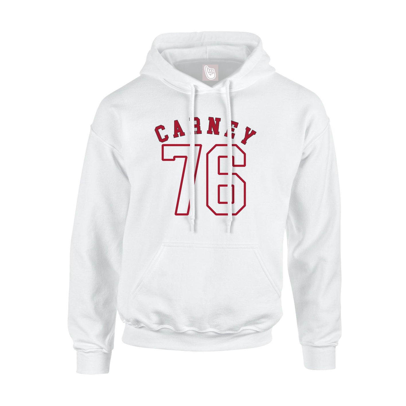 Youth Hoodie — Shirsey Arch in White