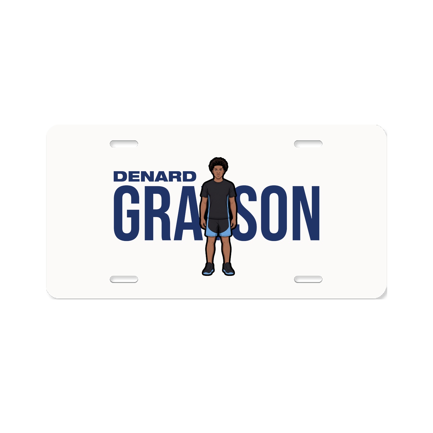 License Plate — Player Name in Classic