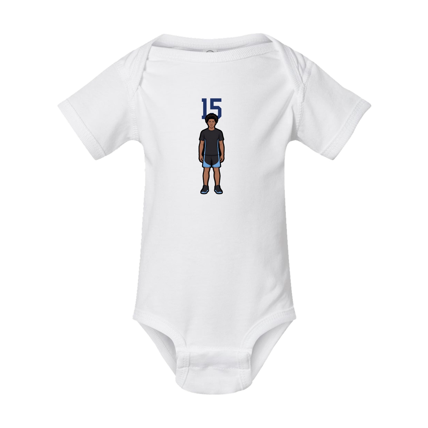 Baby Onesie — Number Top in White