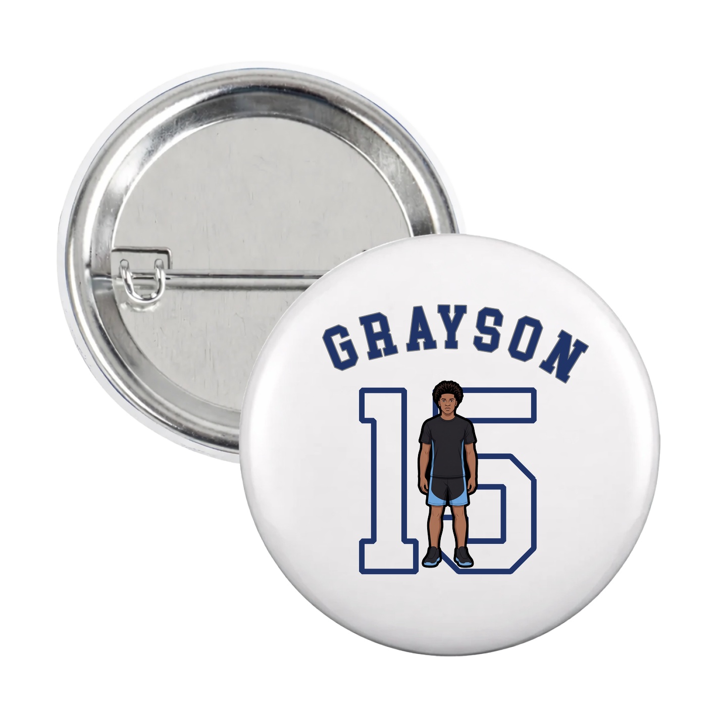 Game Day Button — Shirsey Arch in White