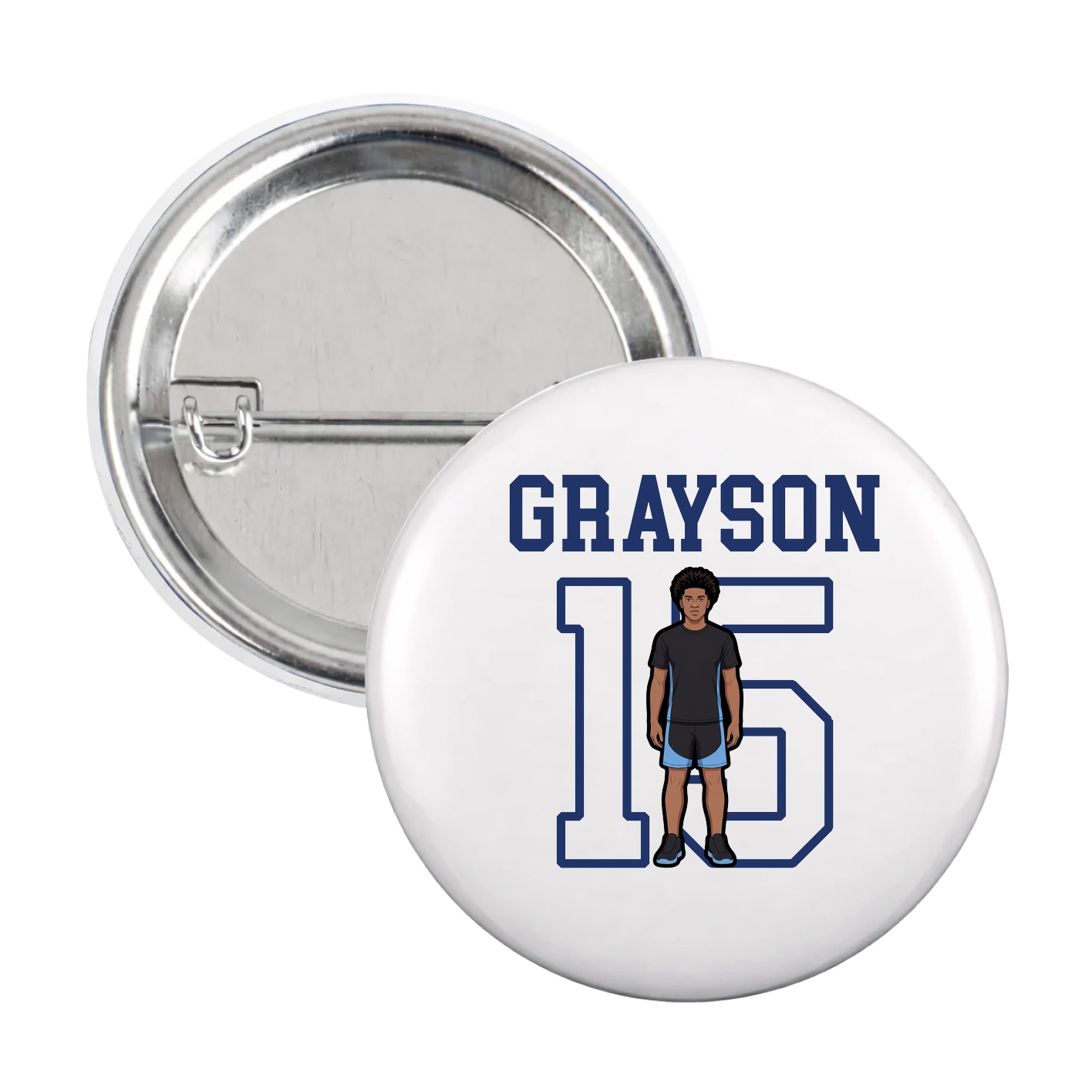 Game Day Button — Shirsey in White