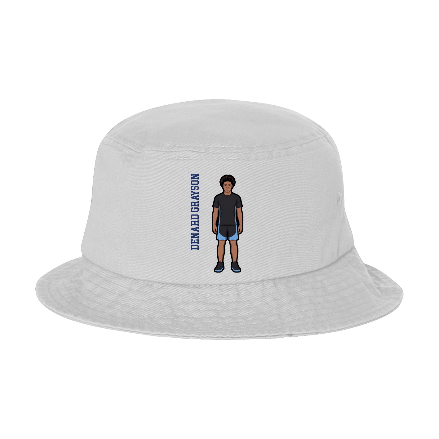 Bucket Cap — Name Vertical in White