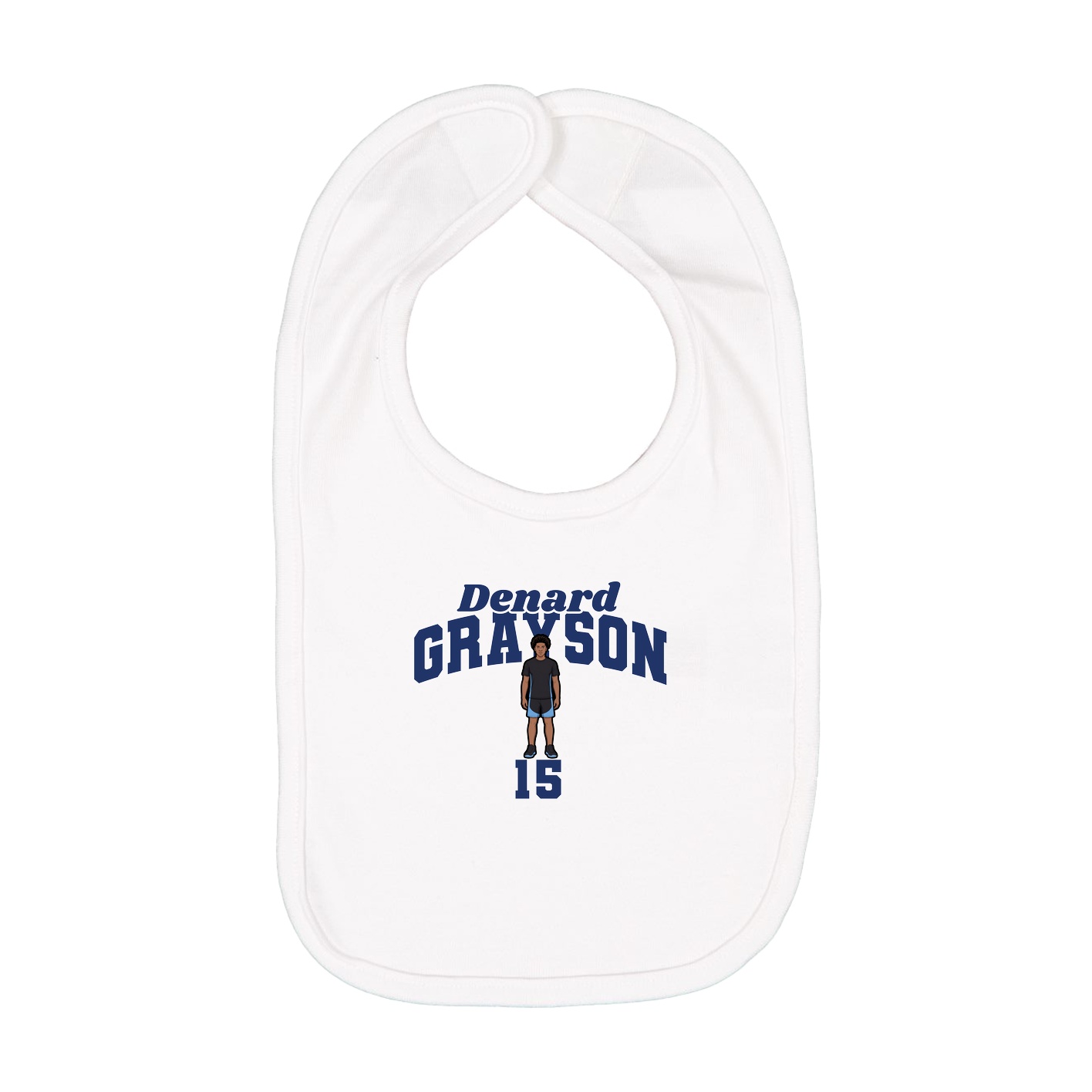Infant Bib — Signature Arch in White