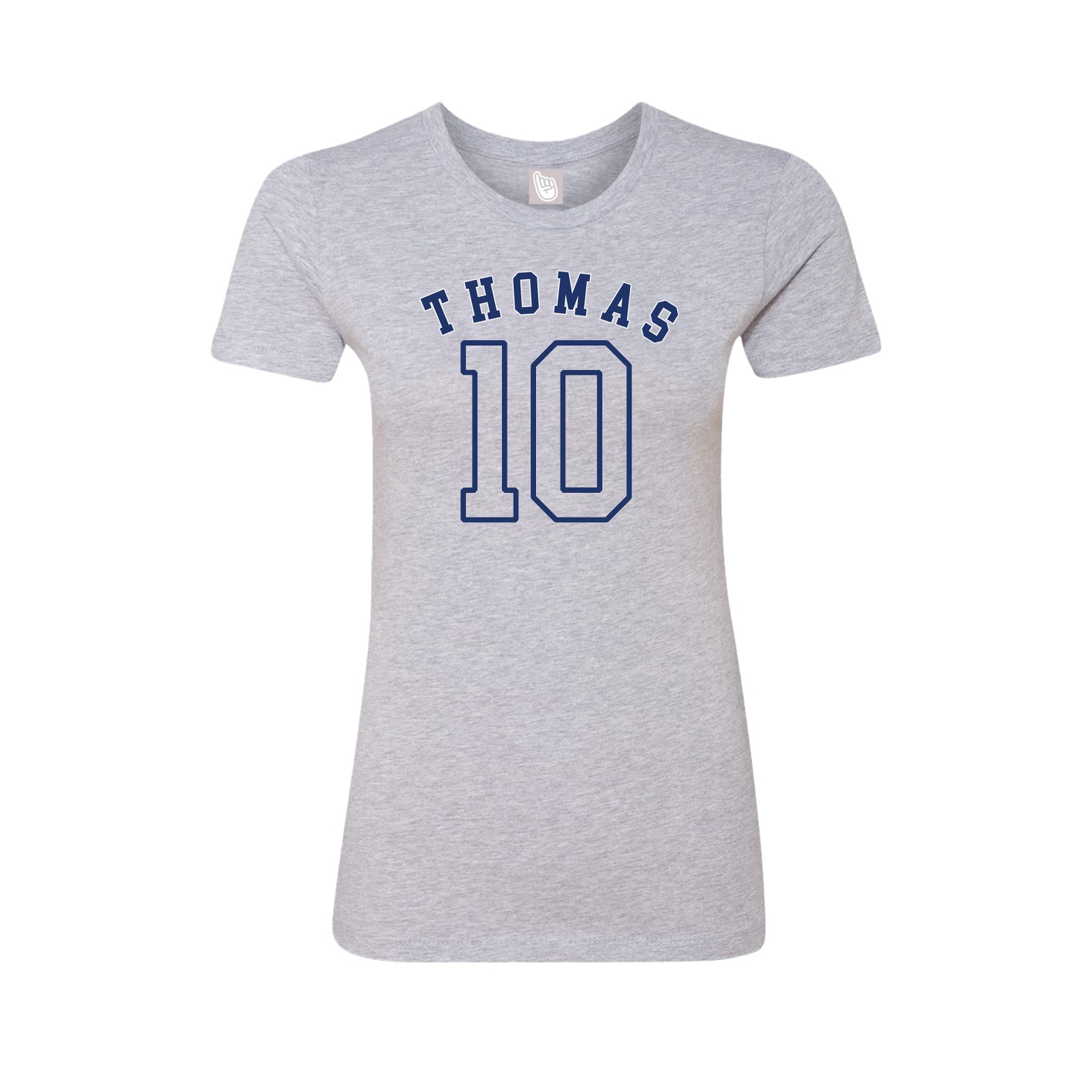 Fitted Women's Tee — Shirsey Arch in Grey