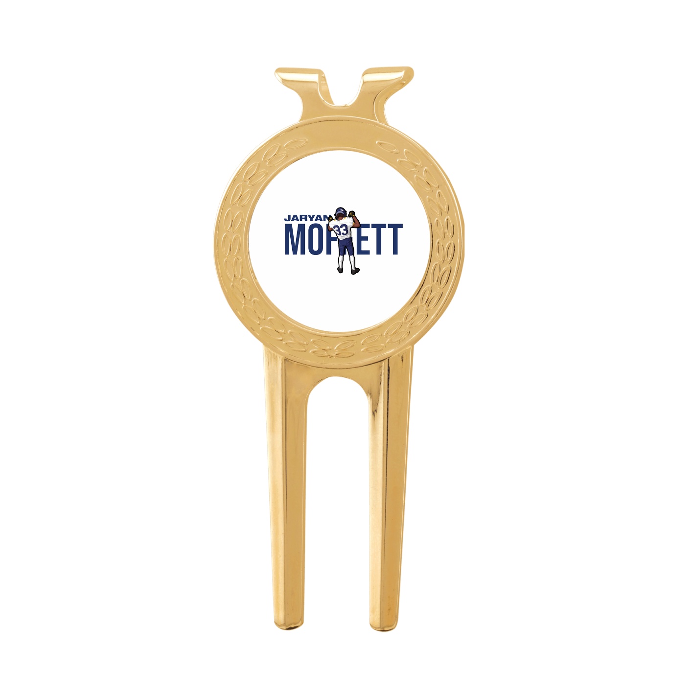 Divot Tool with Ball Marker — Player Name in Classic