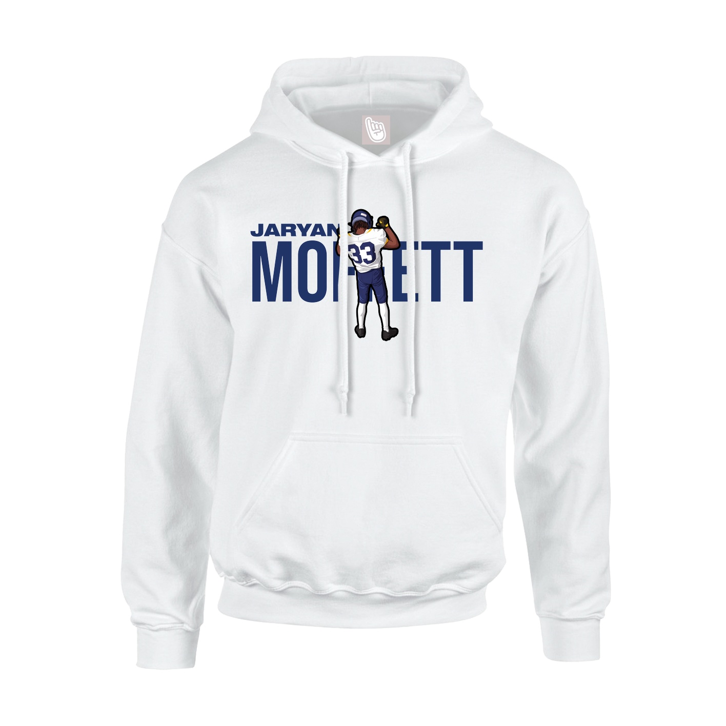 Hoodie — Player Name in White