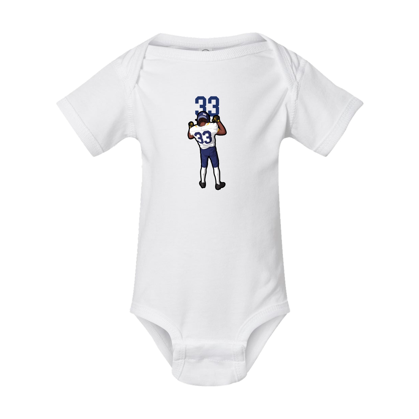 Baby Onesie — Number Top in White