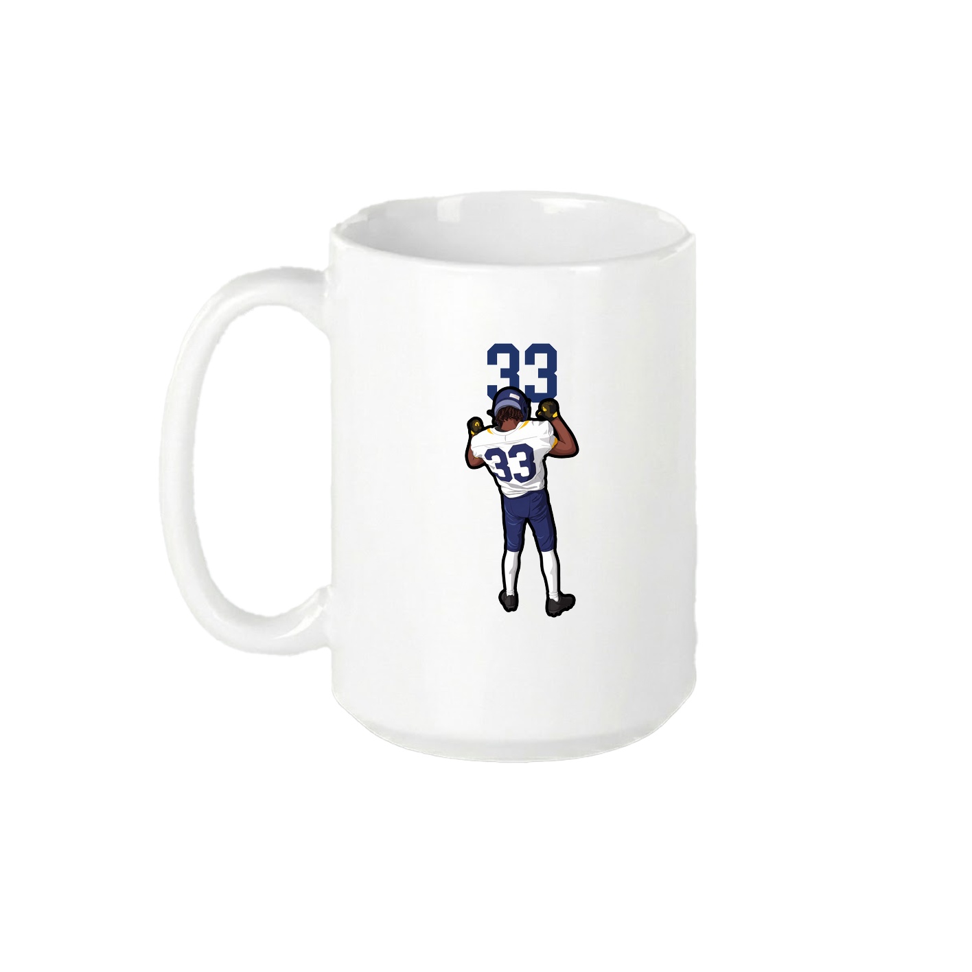 15oz Coffee Mug — Number Top in White