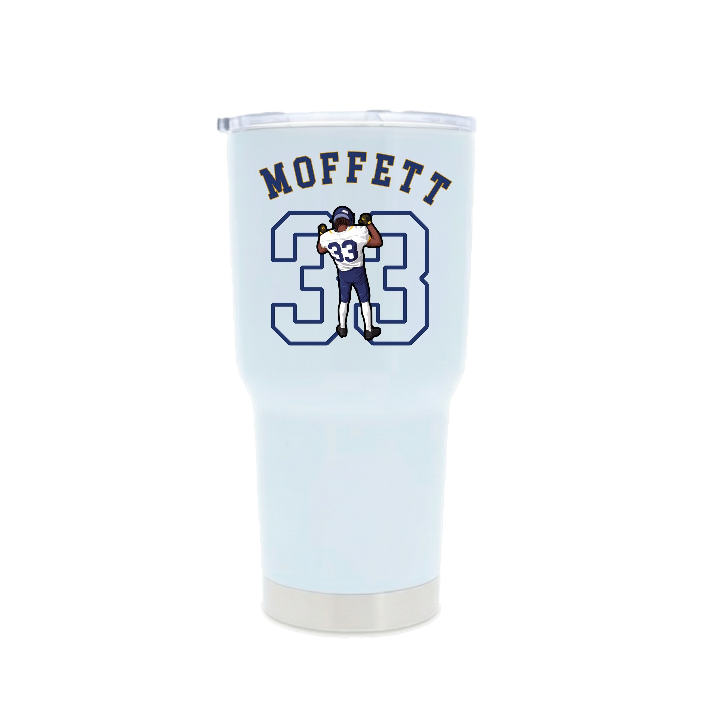 30oz Stainless Steel Tumbler — Shirsey Arch in White