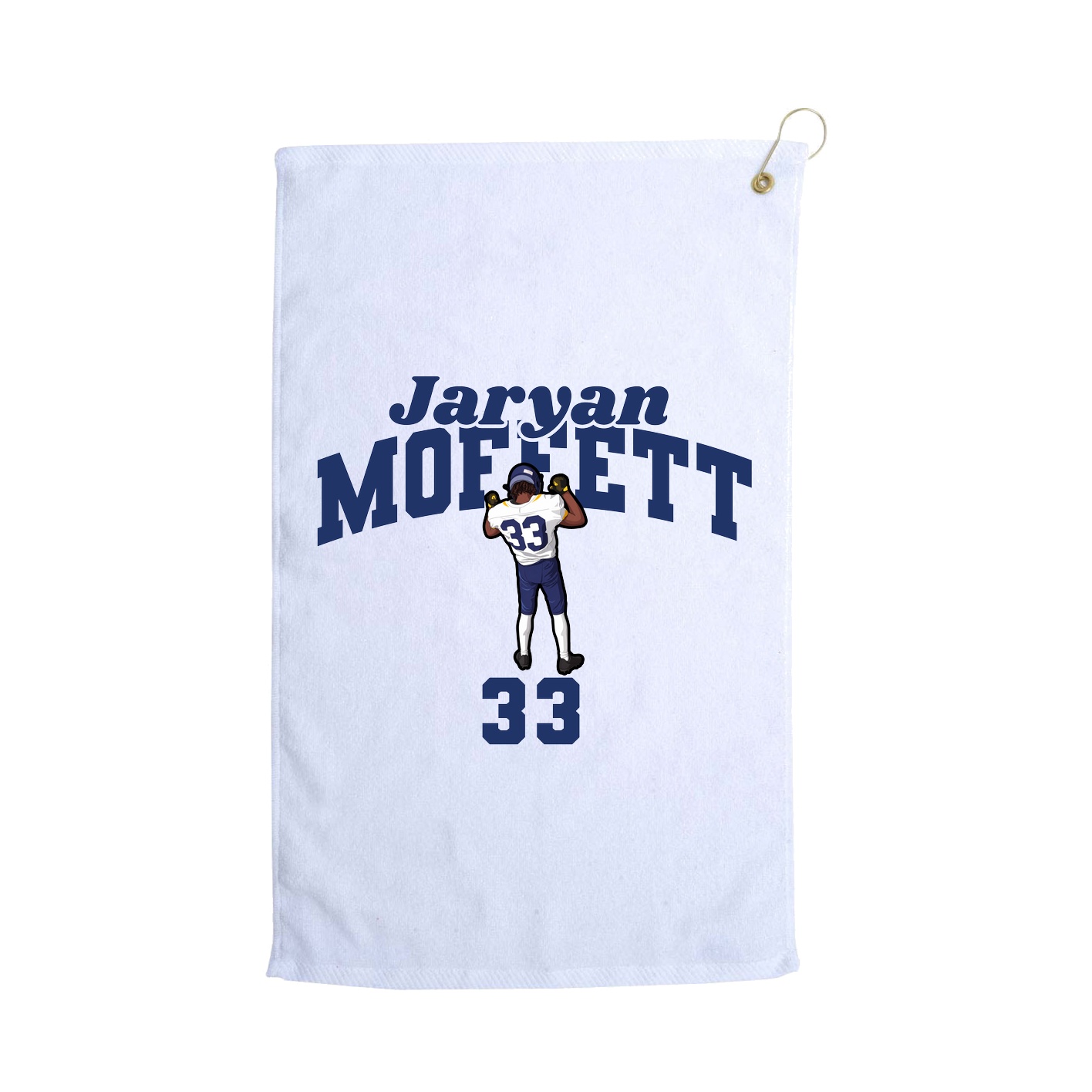 Golf Towel — Signature Arch in White