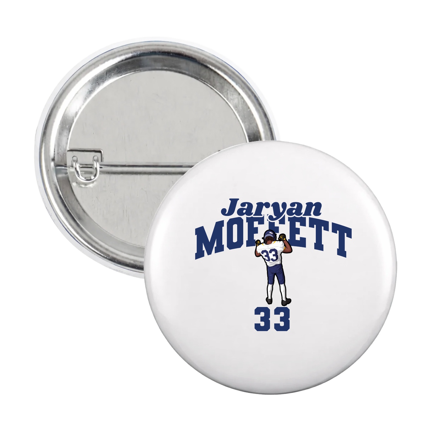 Game Day Button — Signature Arch in White