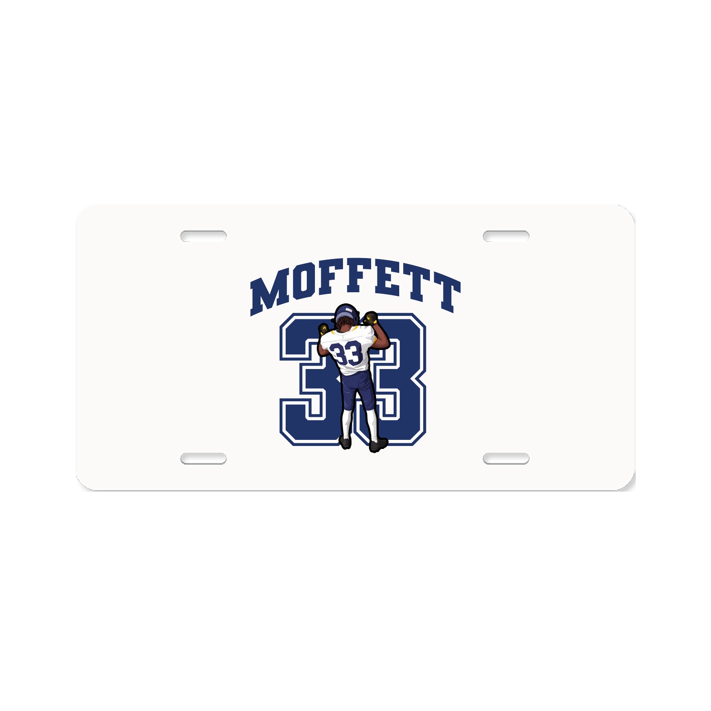 License Plate — Number in Classic