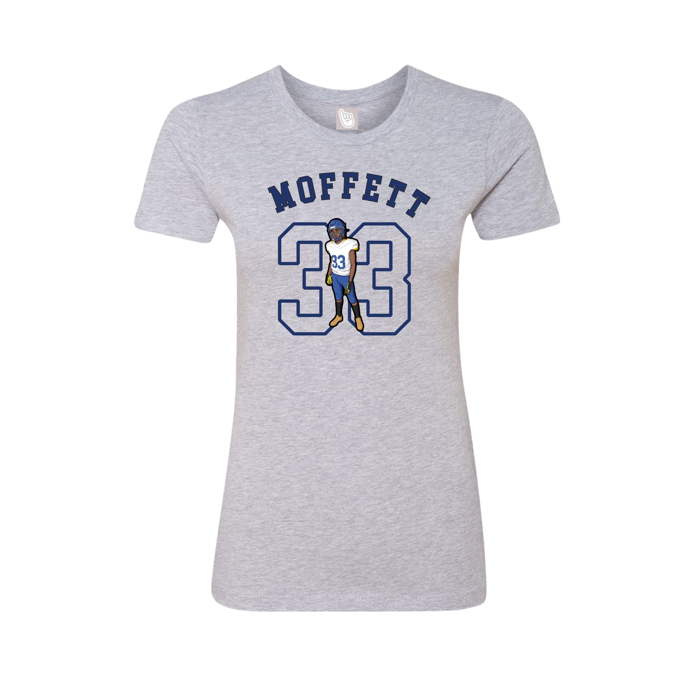 Fitted Women's Tee — Shirsey Arch in Grey