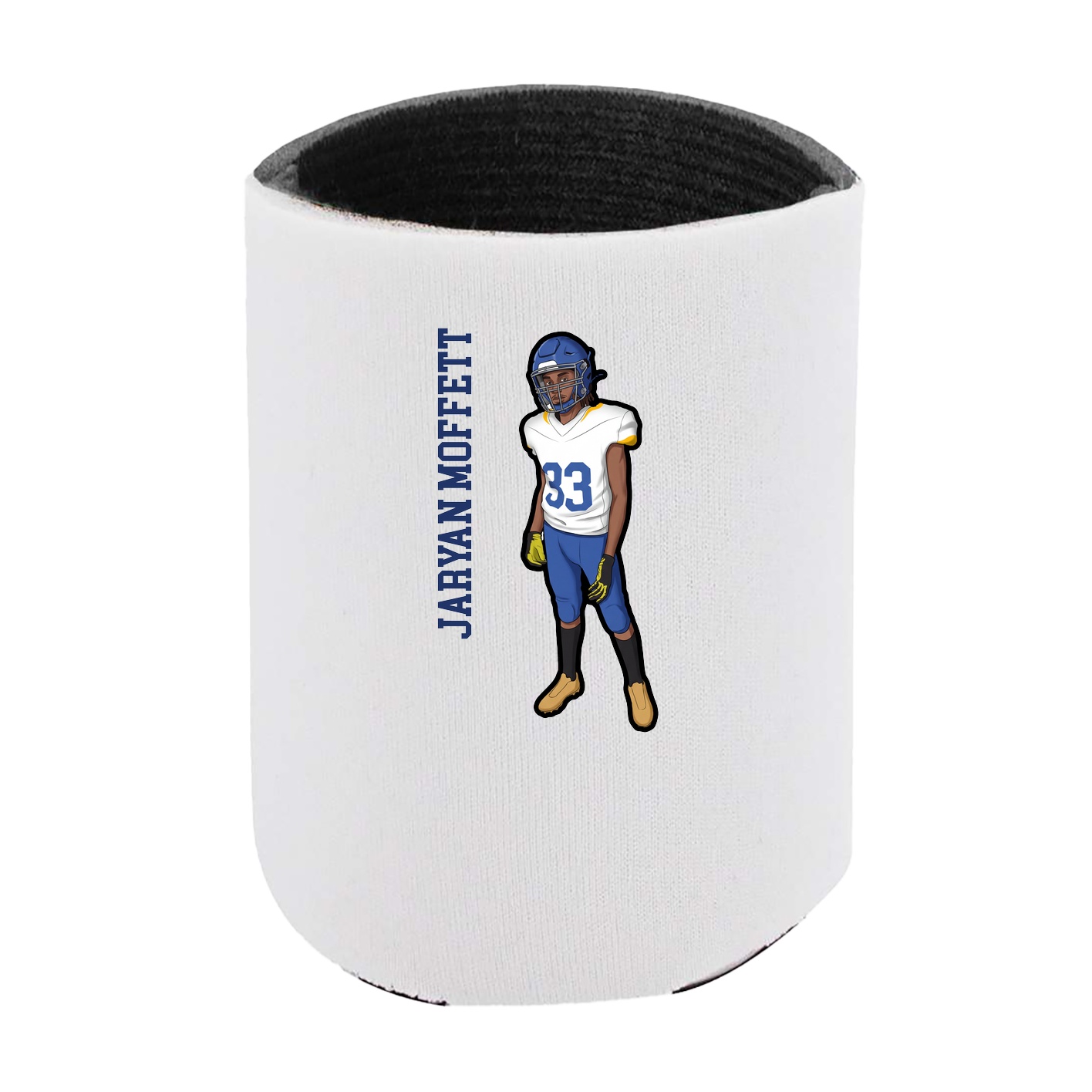 Can Holder — Name Vertical in White
