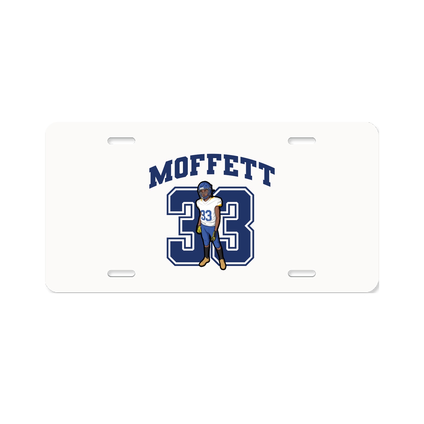 License Plate — Number in Classic