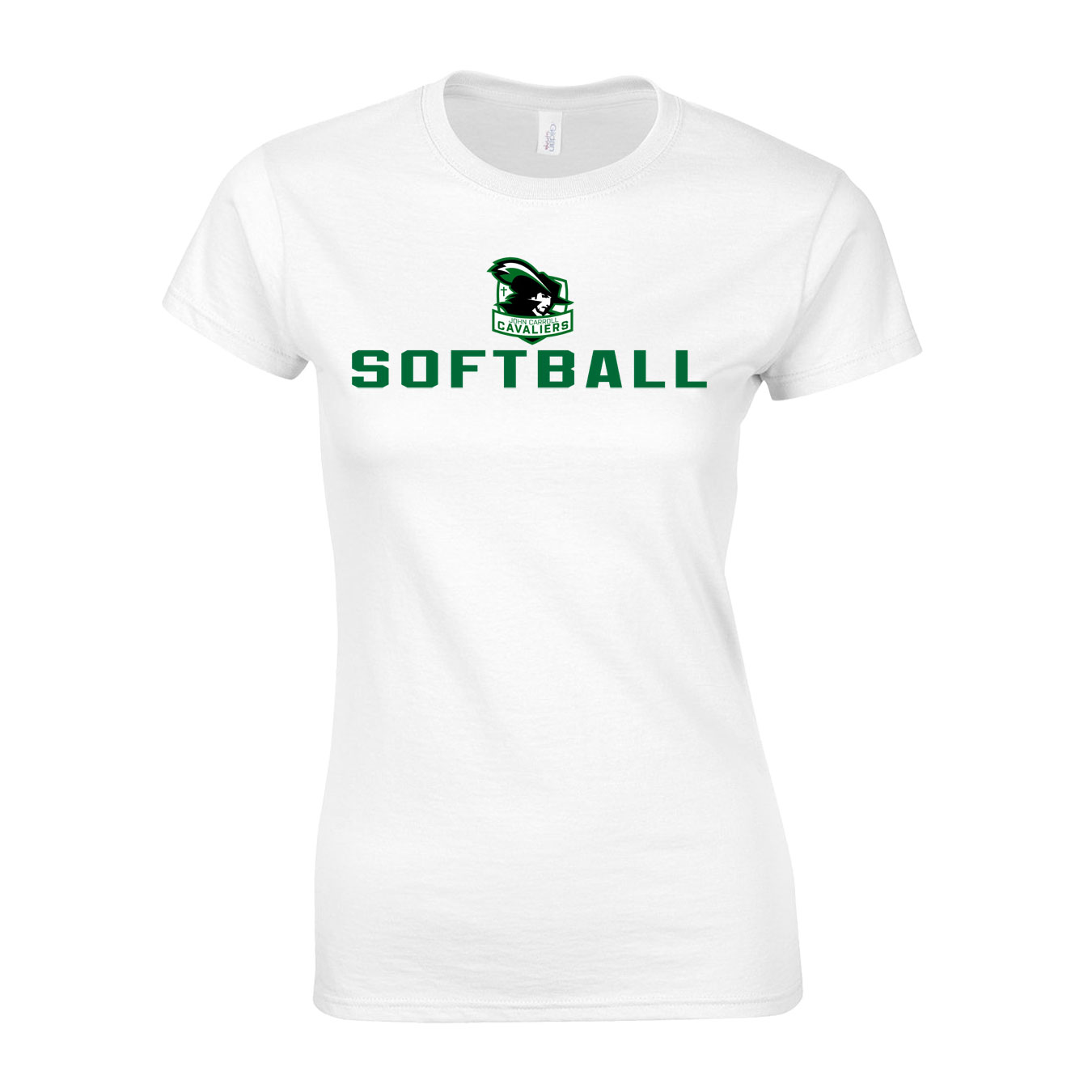 Women's Semi-Fitted Classic T-Shirt  - White - Logo Sport Name