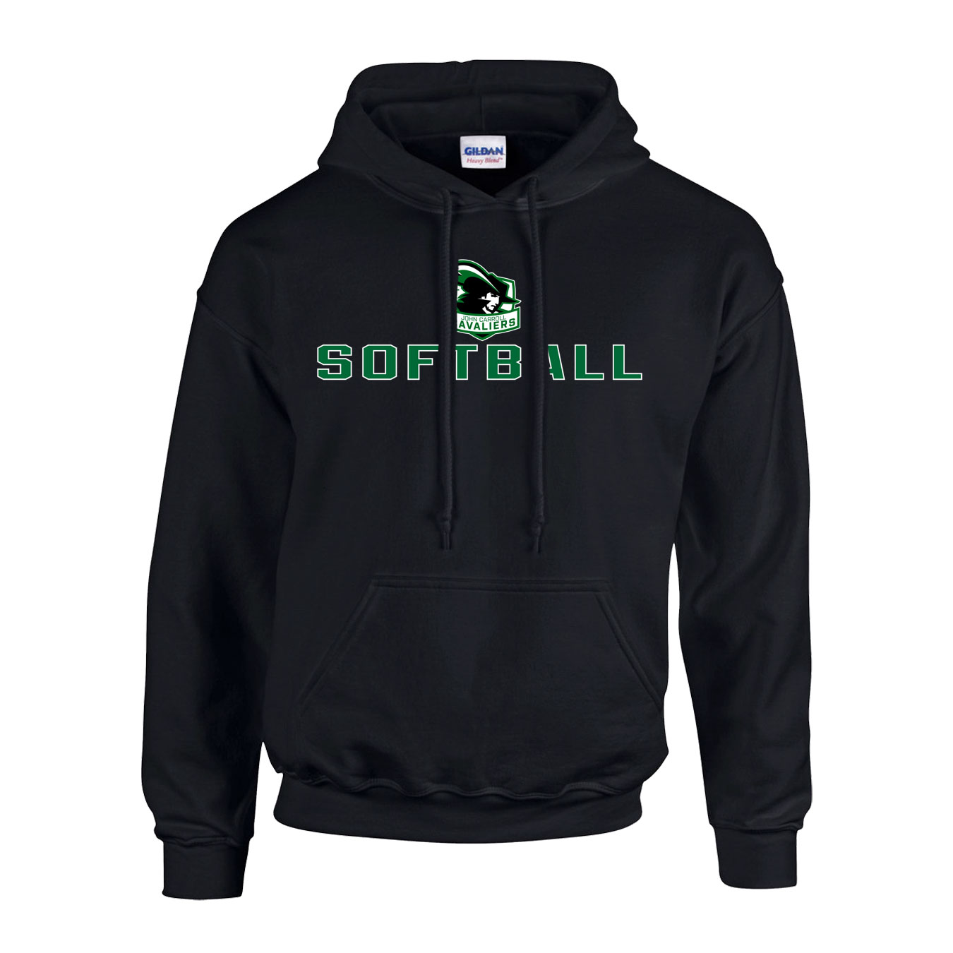 Fleece Hoodie - Black - Logo Sport Name