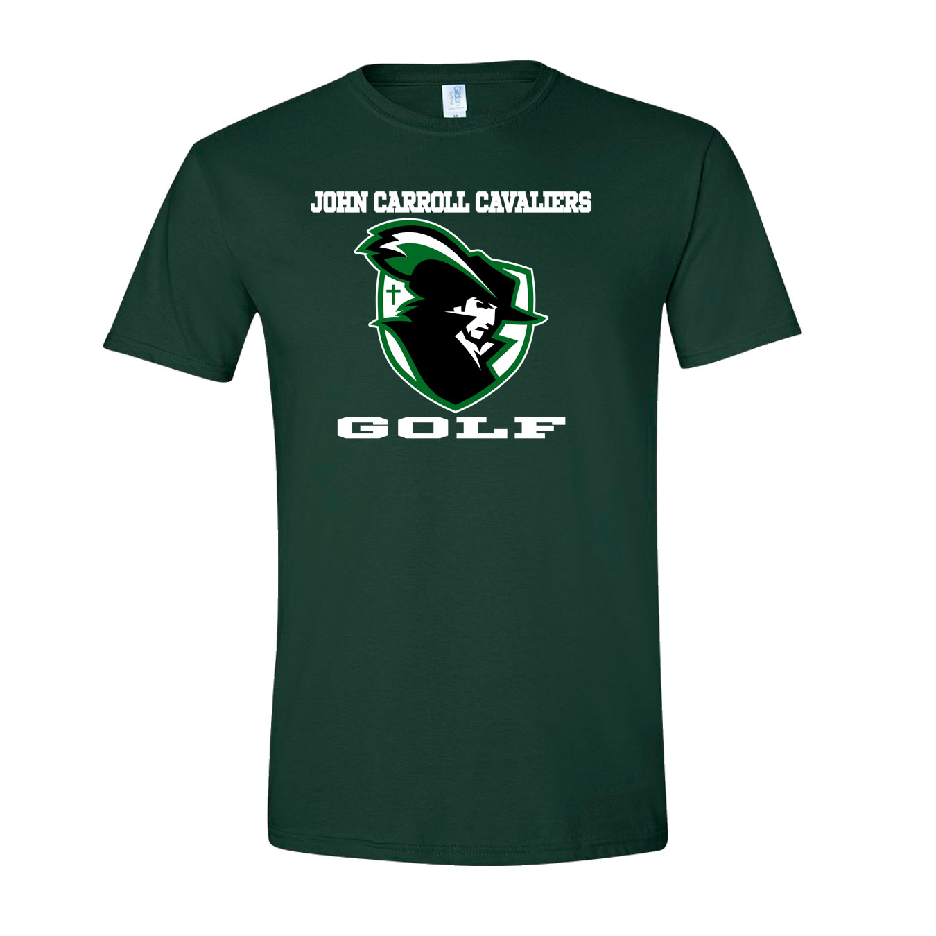 Classic T-Shirt - Forest Green - Logo Text Drop