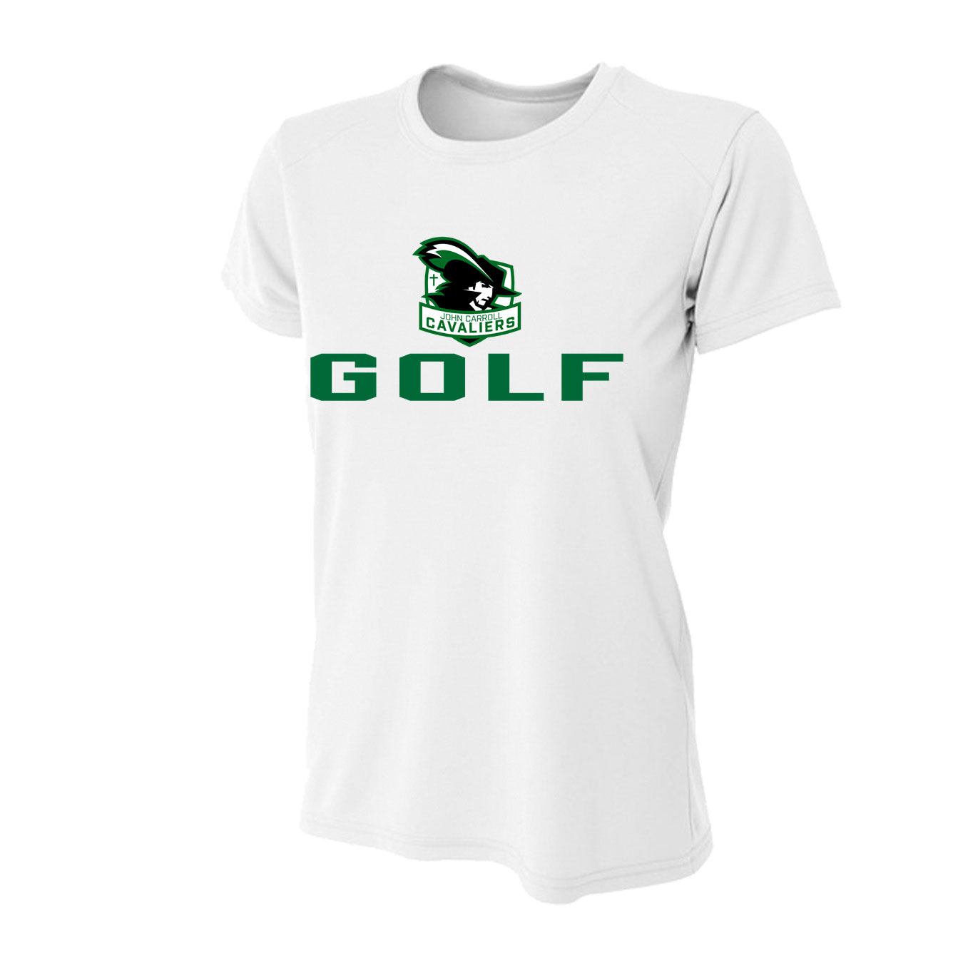 Women's Tight Fit Performance T-Shirt - White - Logo Sport Name