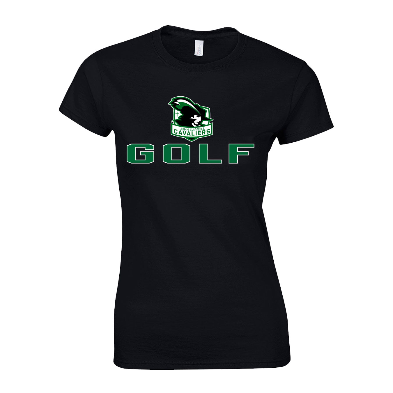 Women's Semi-Fitted Classic T-Shirt  - Black - Logo Sport Name