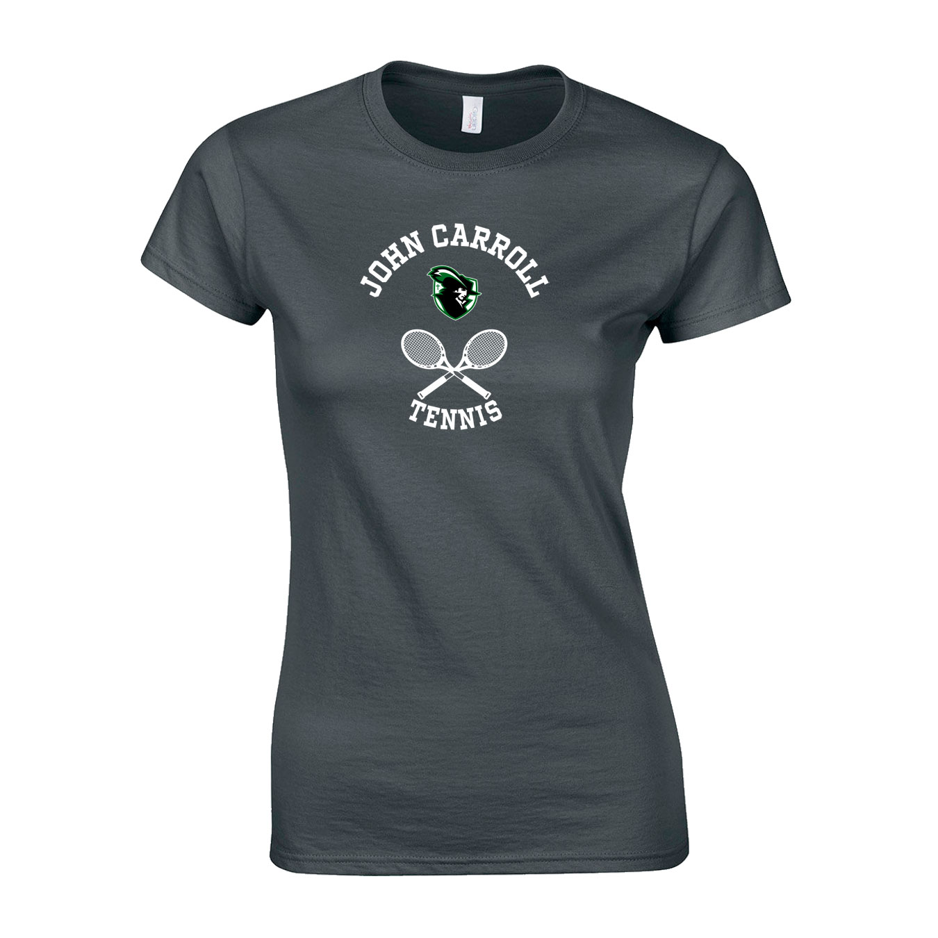 Women's Semi-Fitted Classic T-Shirt  - Charcoal - Sport Circle