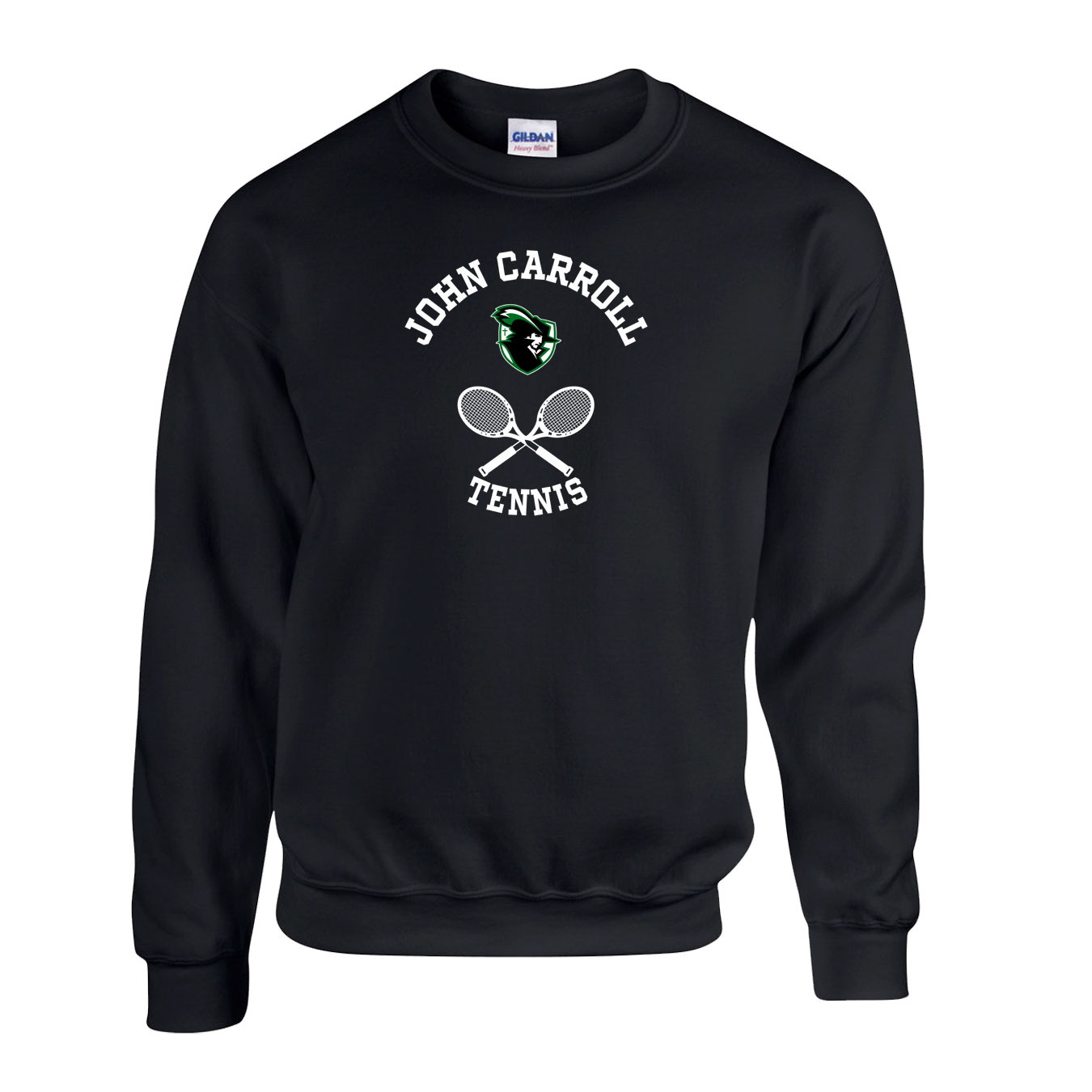 Fleece Crewneck - Black - Sport Circle