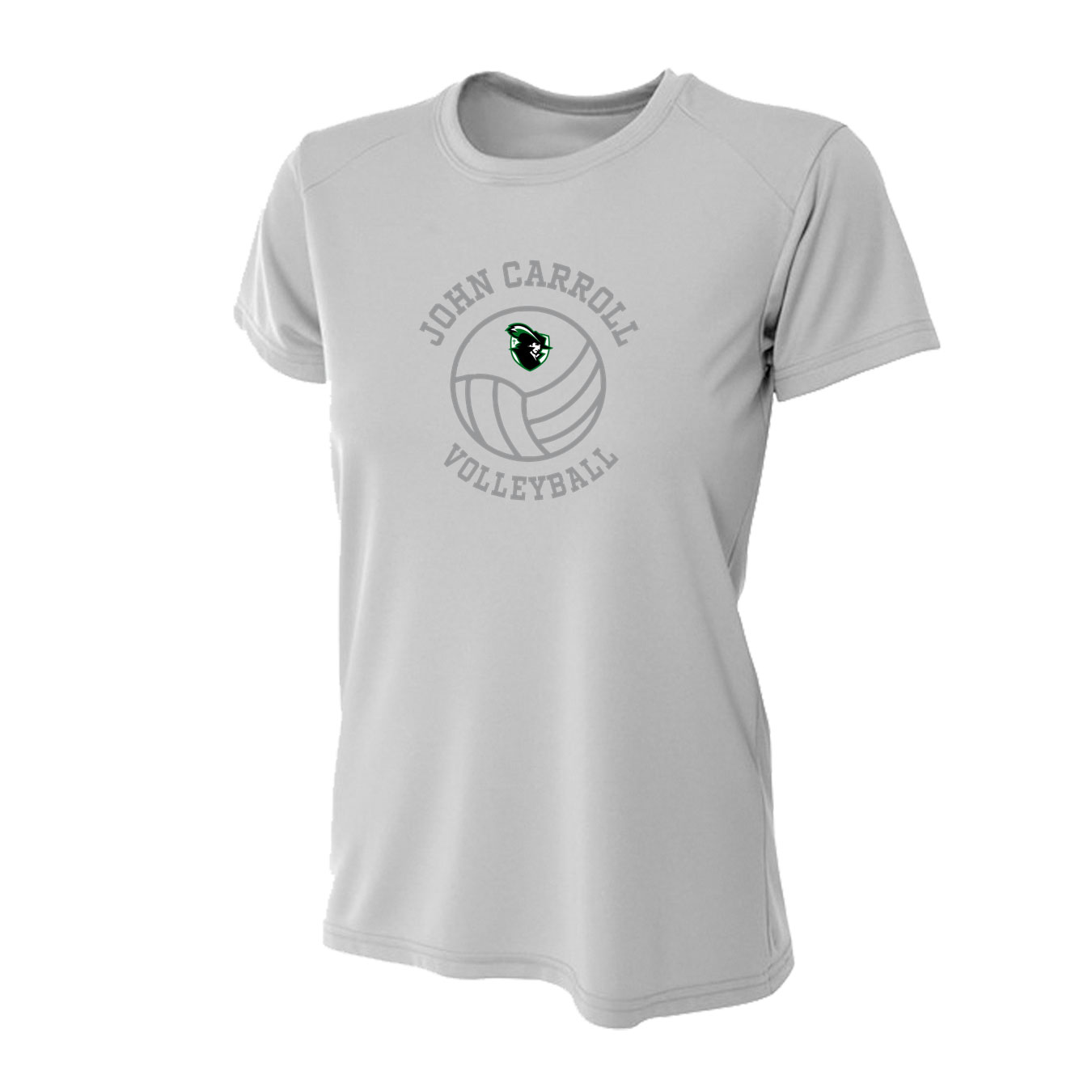 Women's Tight Fit Performance T-Shirt - Silver - Sport Circle