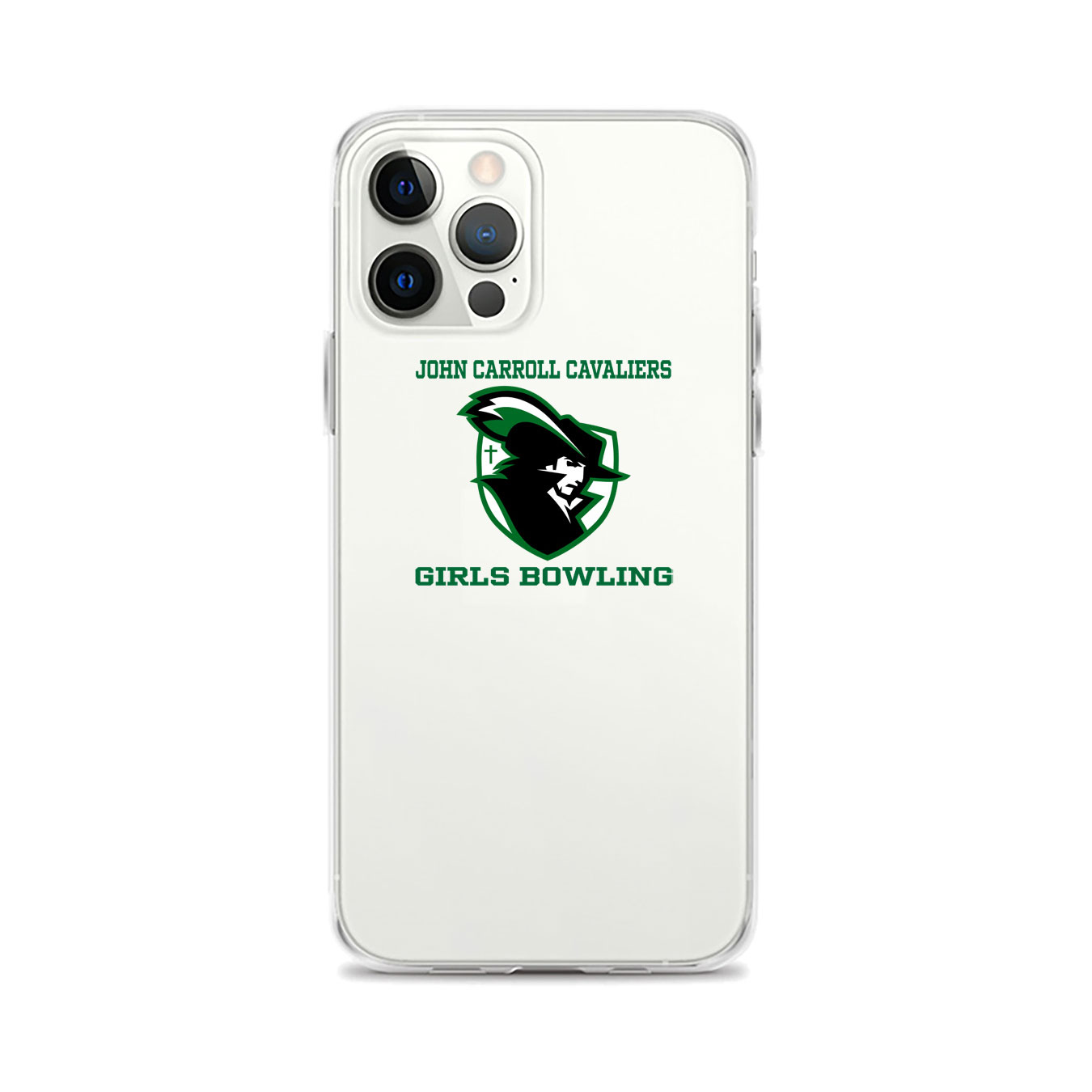 iPhone case - White - Logo Text Drop