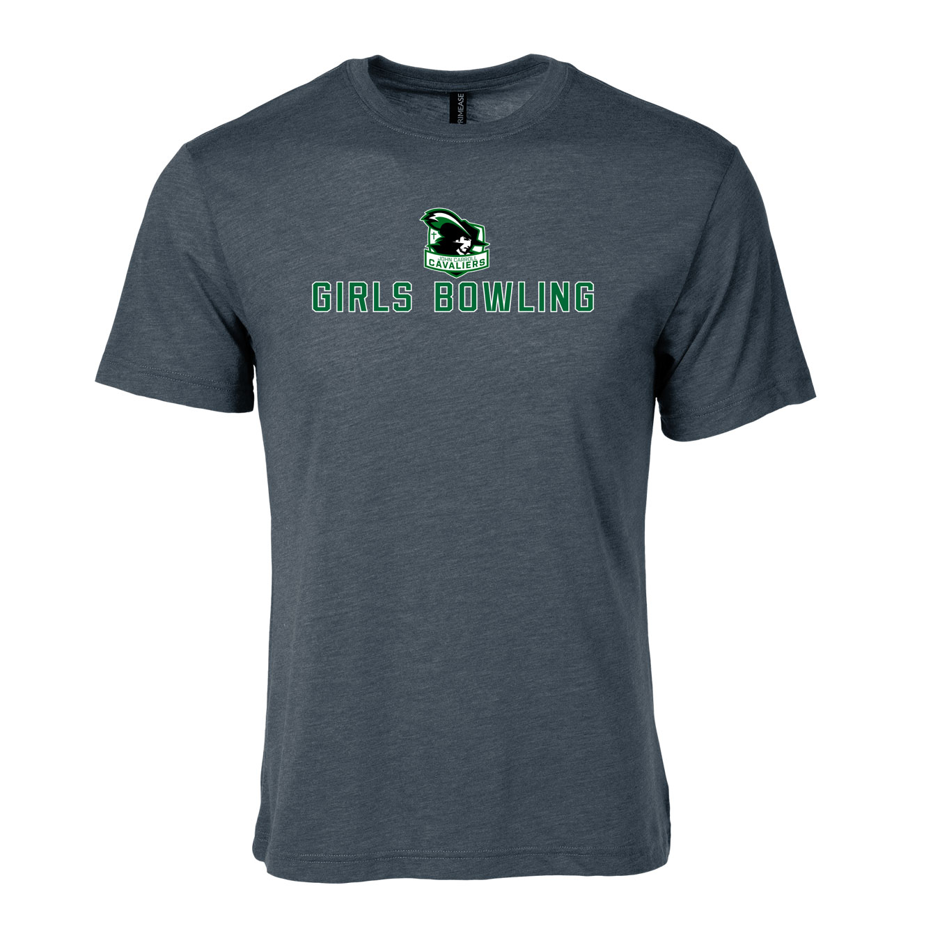 Men's Triblend T-Shirt - Charcoal Heather - Logo Sport Name