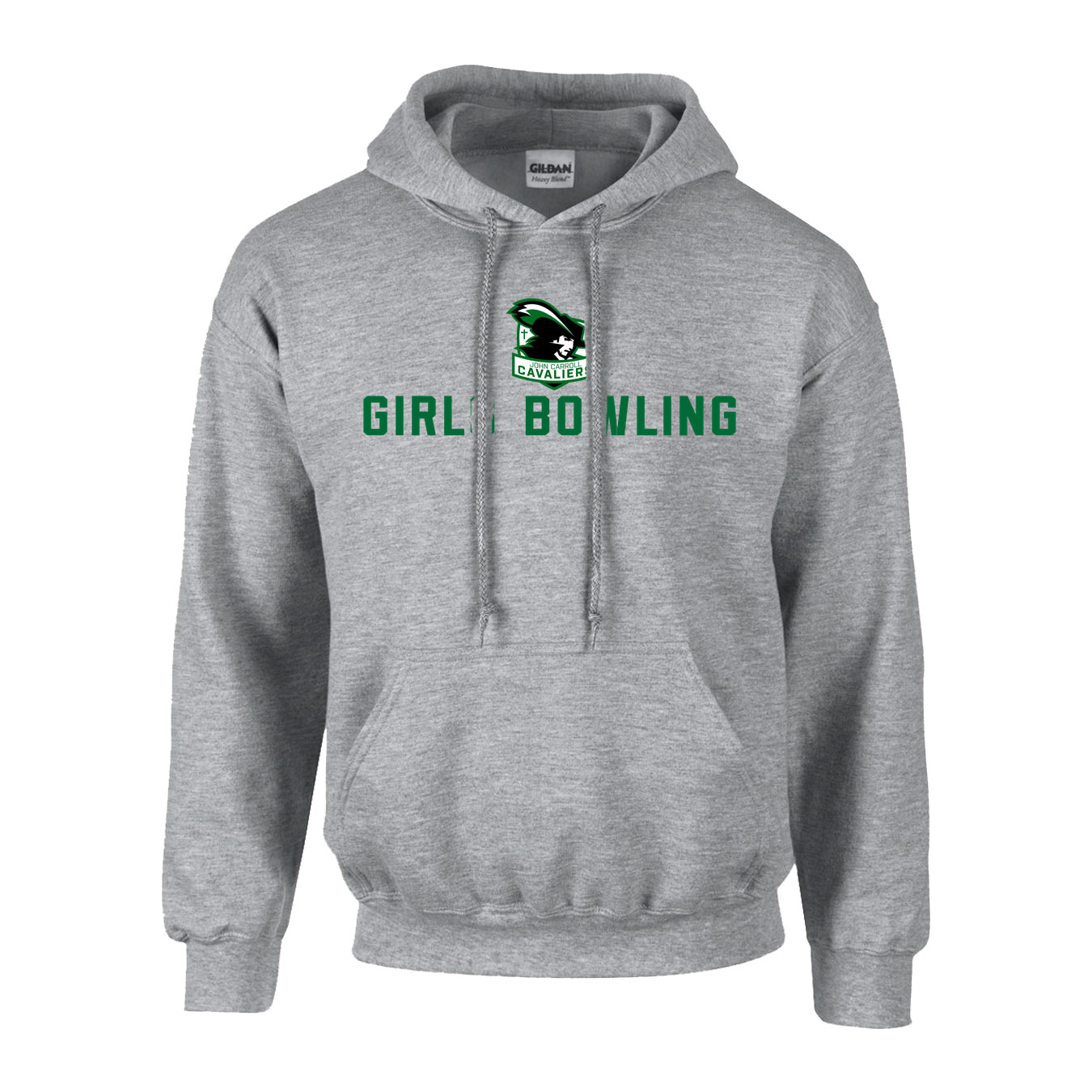 Fleece Hoodie - Sport Grey - Logo Sport Name