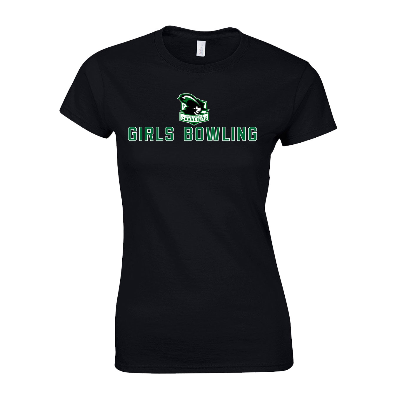 Women's Semi-Fitted Classic T-Shirt  - Black - Logo Sport Name