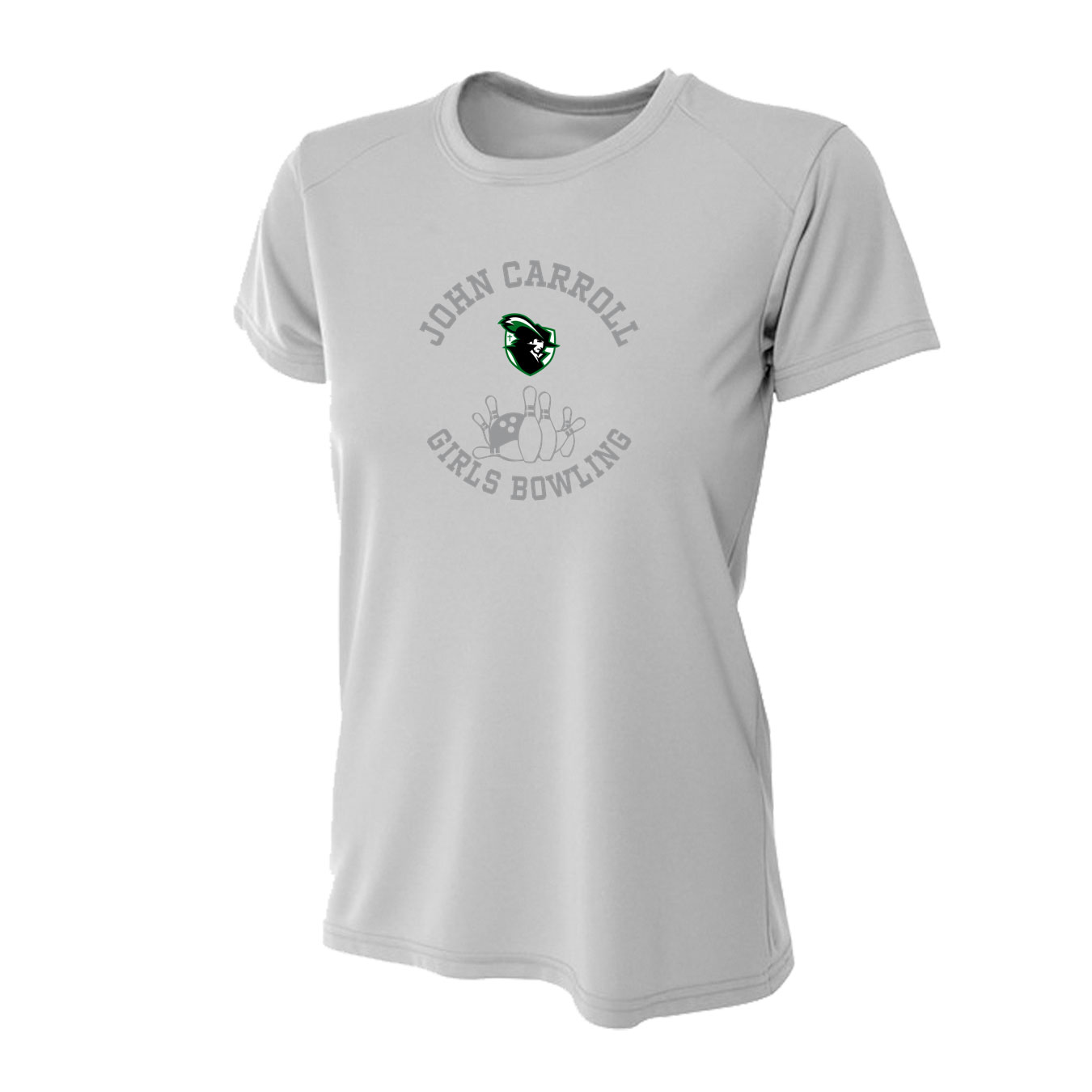 Women's Tight Fit Performance T-Shirt - Silver - Sport Circle