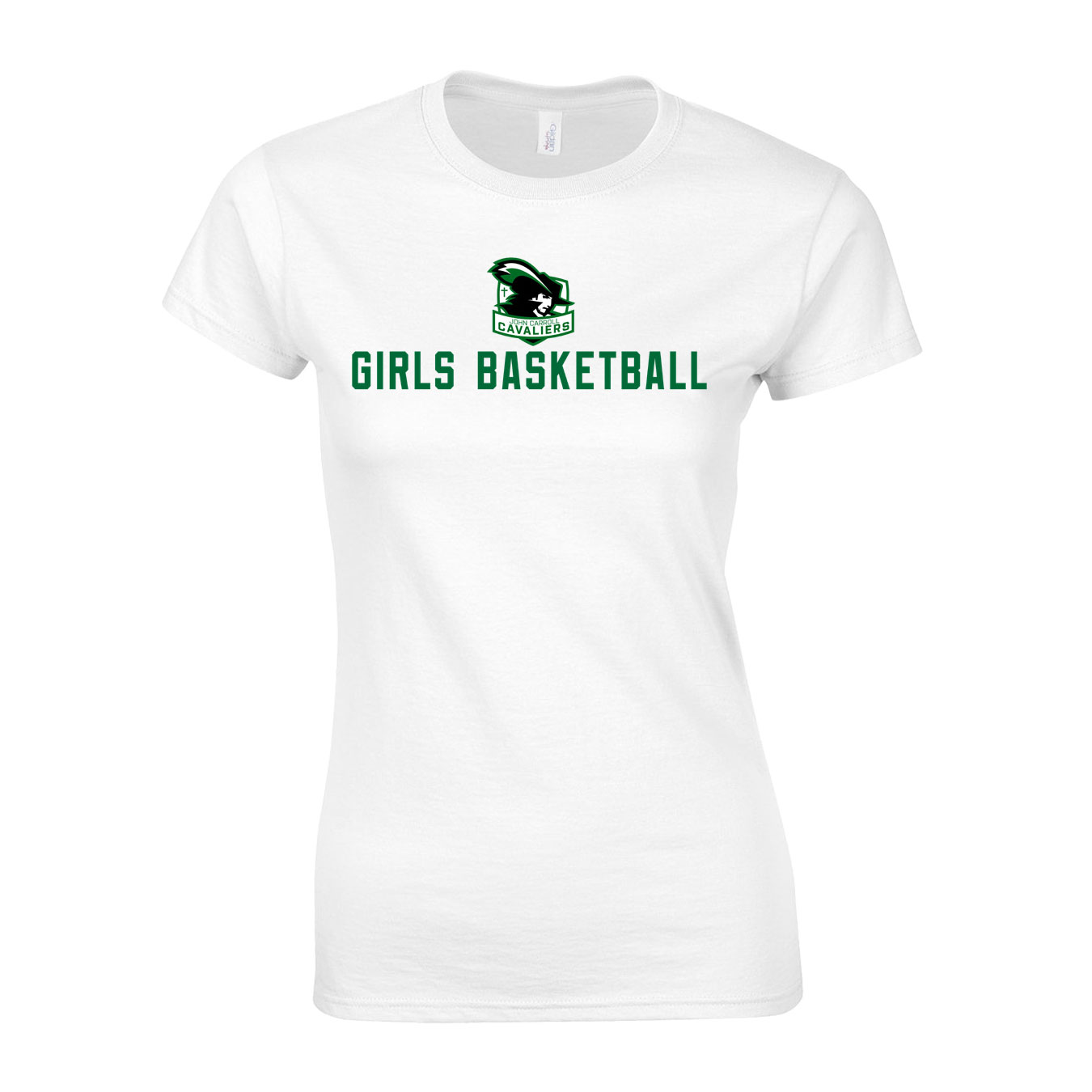 Women's Semi-Fitted Classic T-Shirt - White - Logo Sport Name