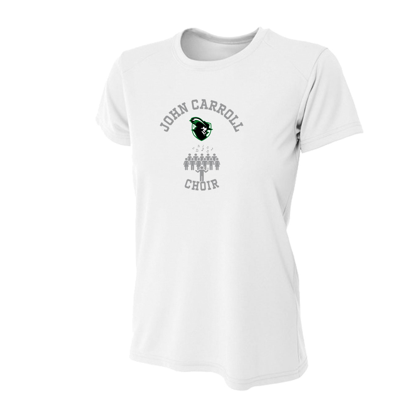Women's Tight Fit Performance T-Shirt - White - Sport Circle