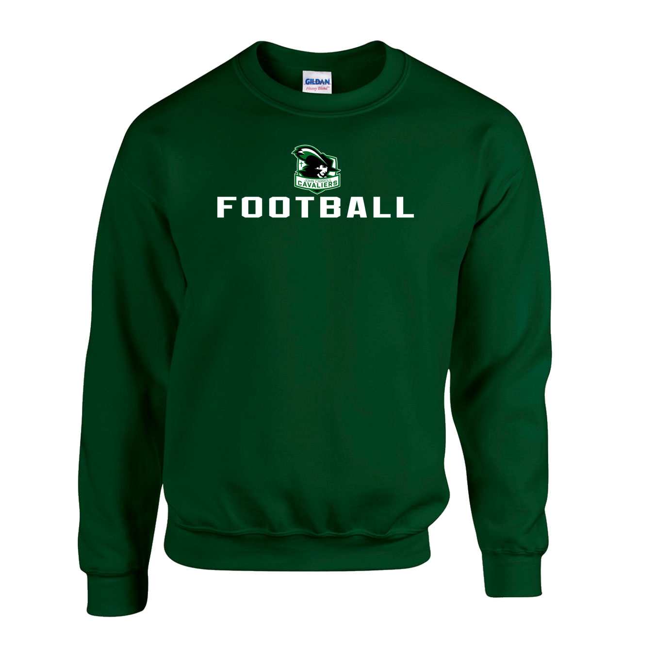 Fleece Crewneck - Forest Green - Logo Sport Name