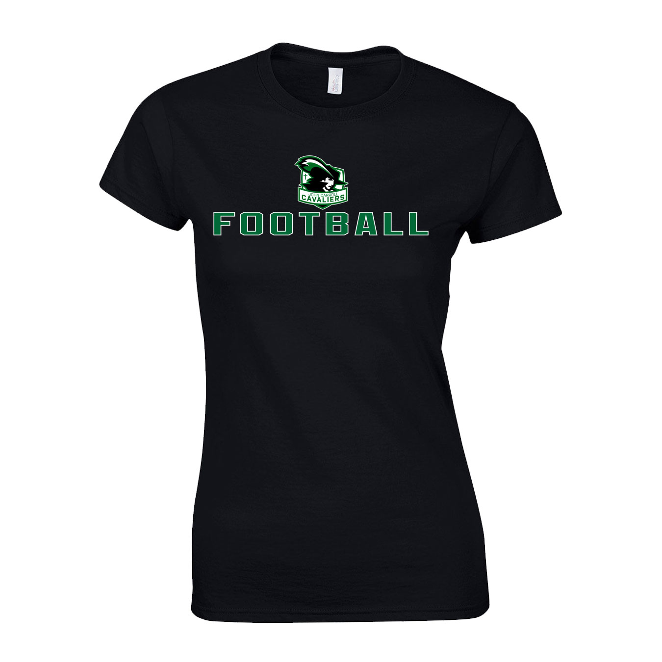 Women's Semi-Fitted Classic T-Shirt - Black - Logo Sport Name