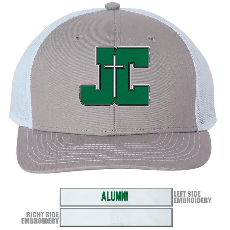The Game Everyday Trucker Cap - Grey/ White - Hat Embroidery