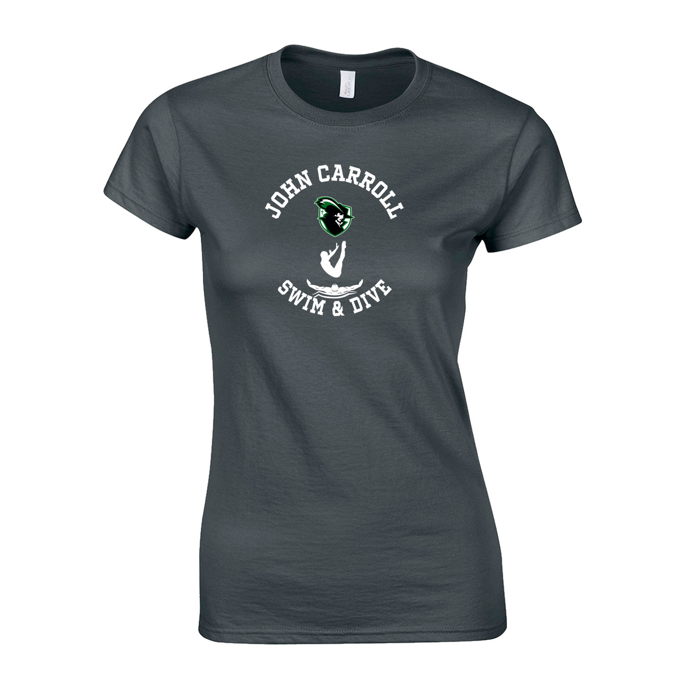 Women's Semi-Fitted Classic T-Shirt - Charcoal - Sport Circle