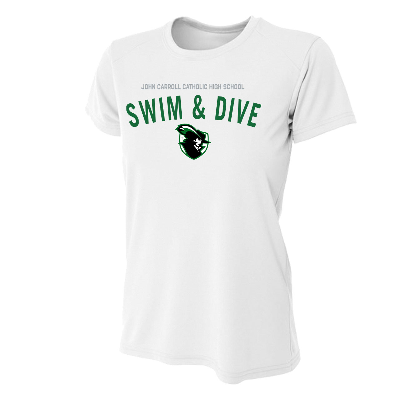 Women's Tight Fit Performance T-Shirt - White - Sport Arch