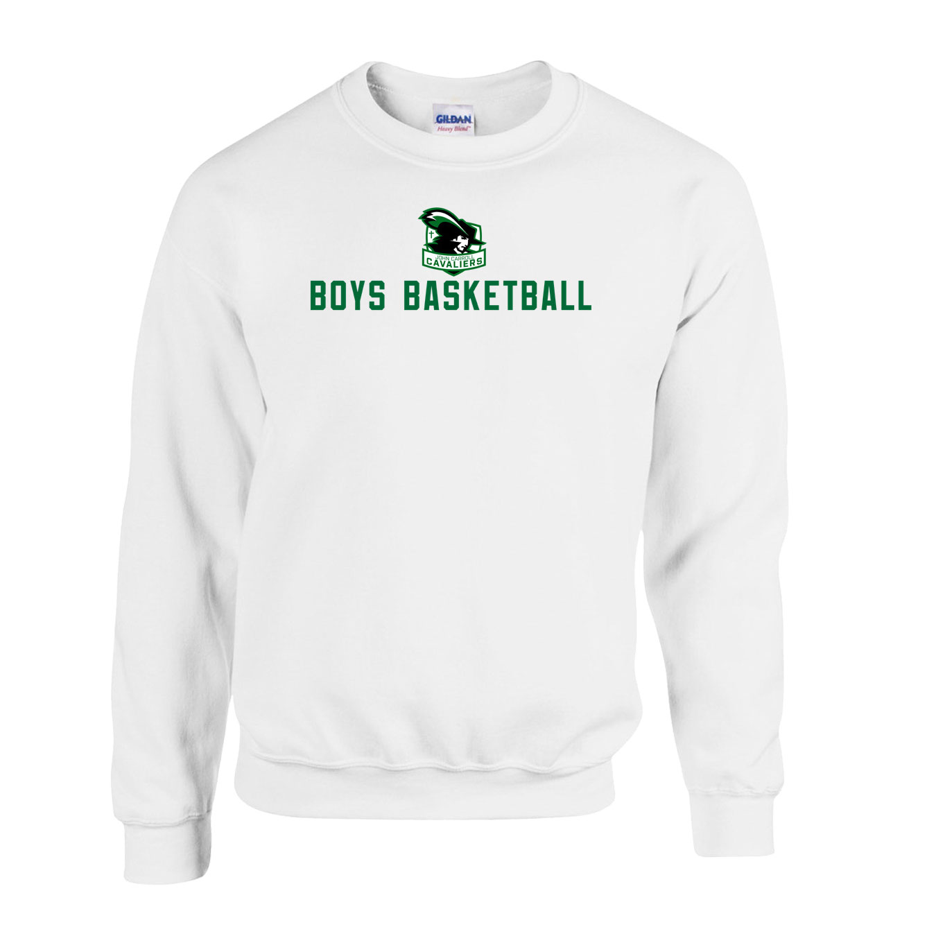 Fleece Crewneck - White - Logo Sport Name