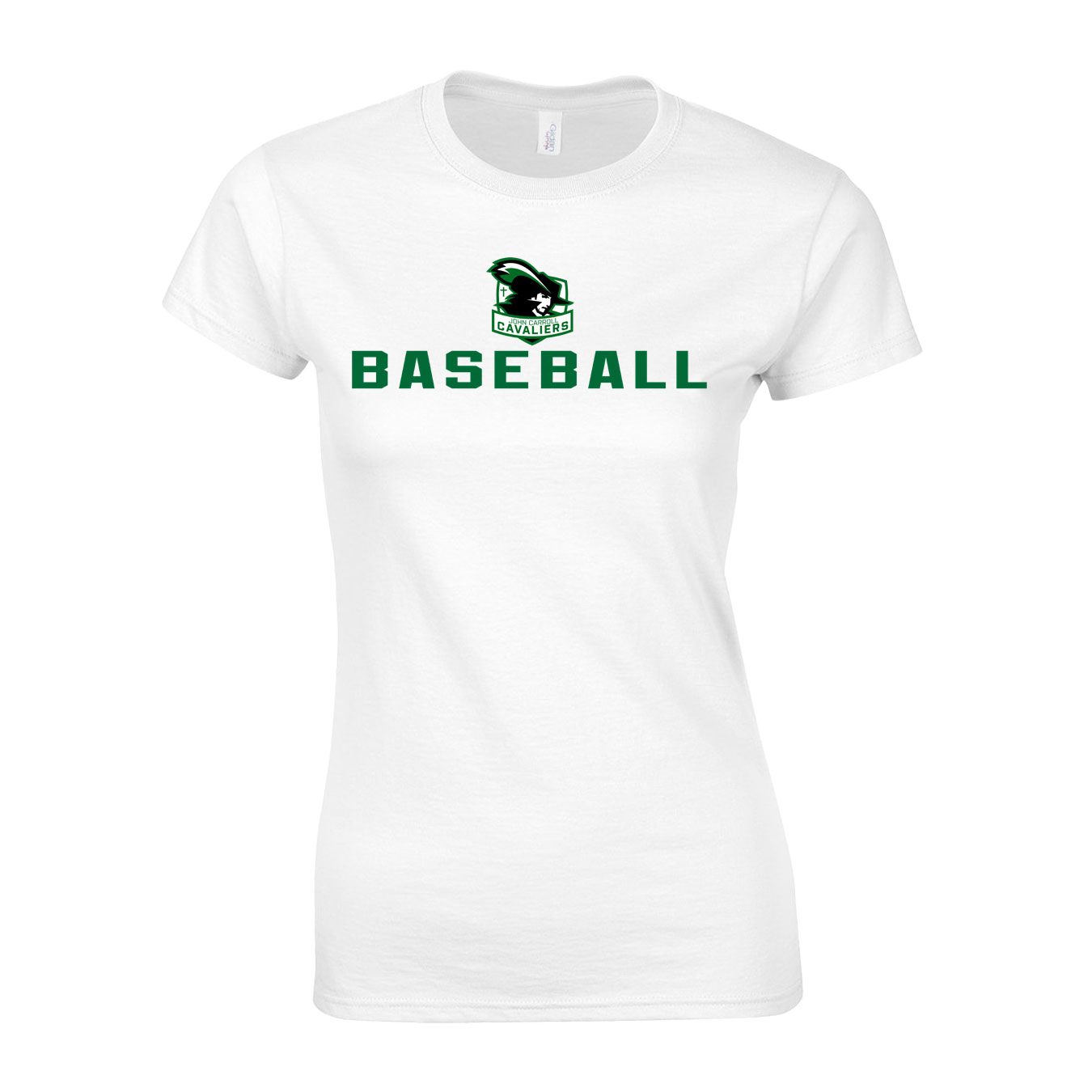 Women's Semi-Fitted Classic T-Shirt - White - Logo Sport Name