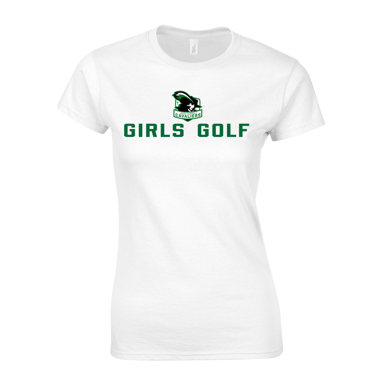 Women's Semi-Fitted Classic T-Shirt  - White - Logo Sport Name