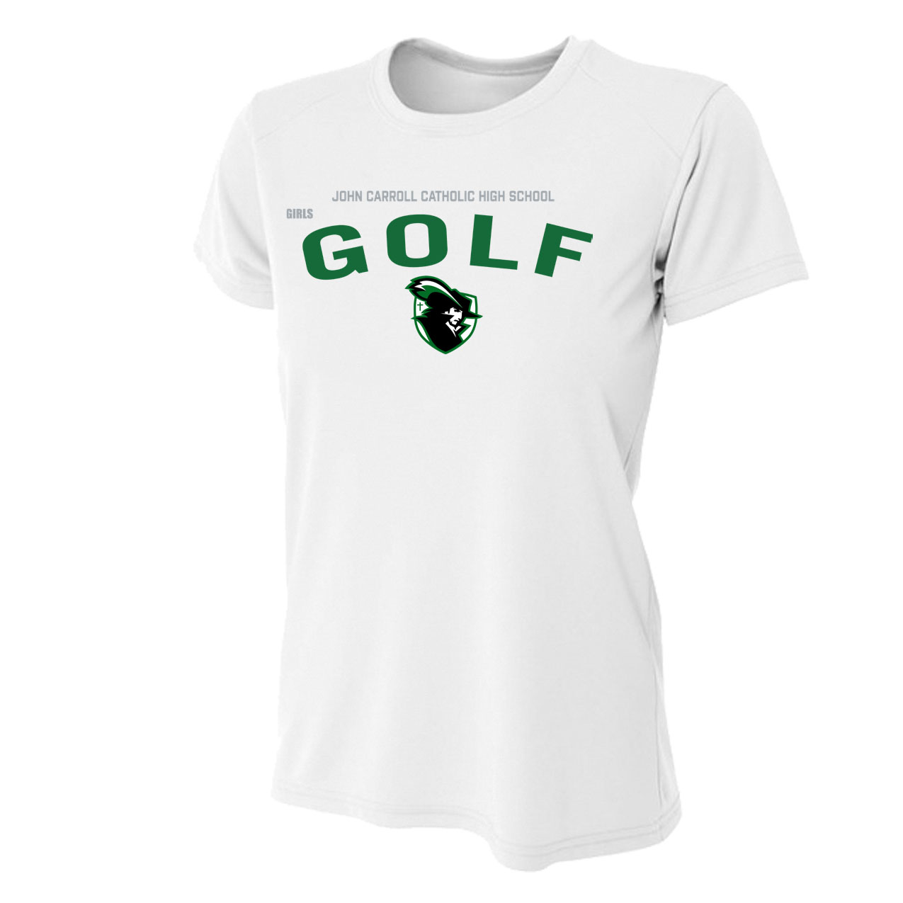 Women's Tight Fit Performance T-Shirt - White - Sport Arch