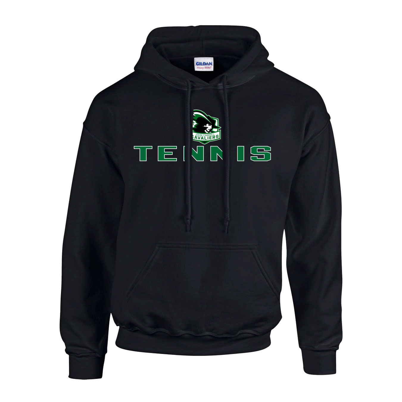 Fleece Hoodie - Black - Logo Sport Name